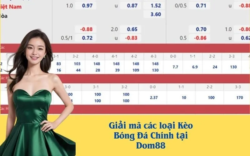 Giải mã các loại Kèo Bóng Đá Chính tại Dom88